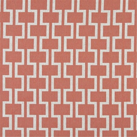 Designer Fabrics 54 in. Wide Persimmon And Off White- Modern- Geometric Designer Quality Upholstery Fabric K0006C